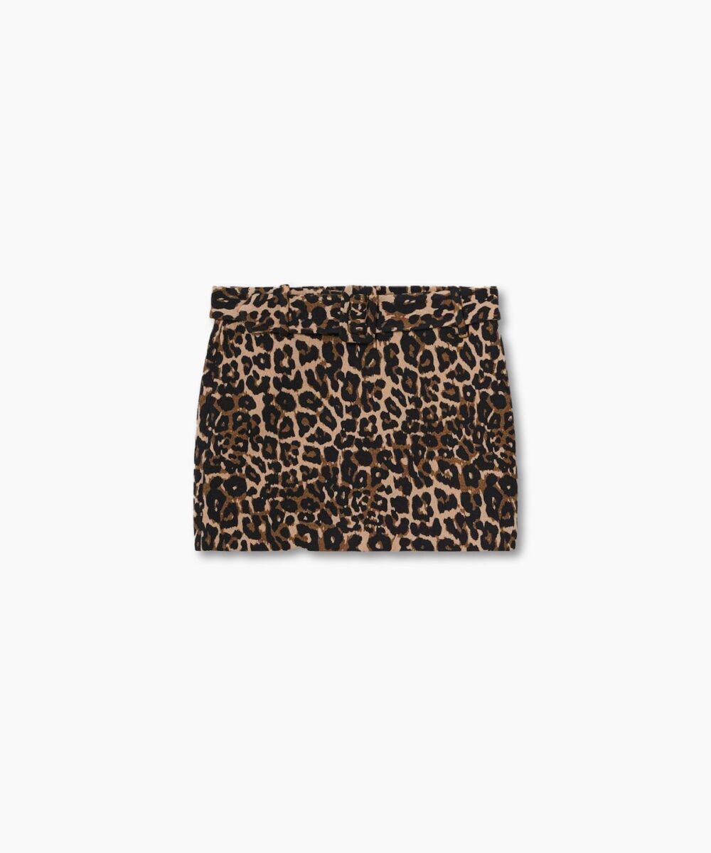 Animal print miniskirt