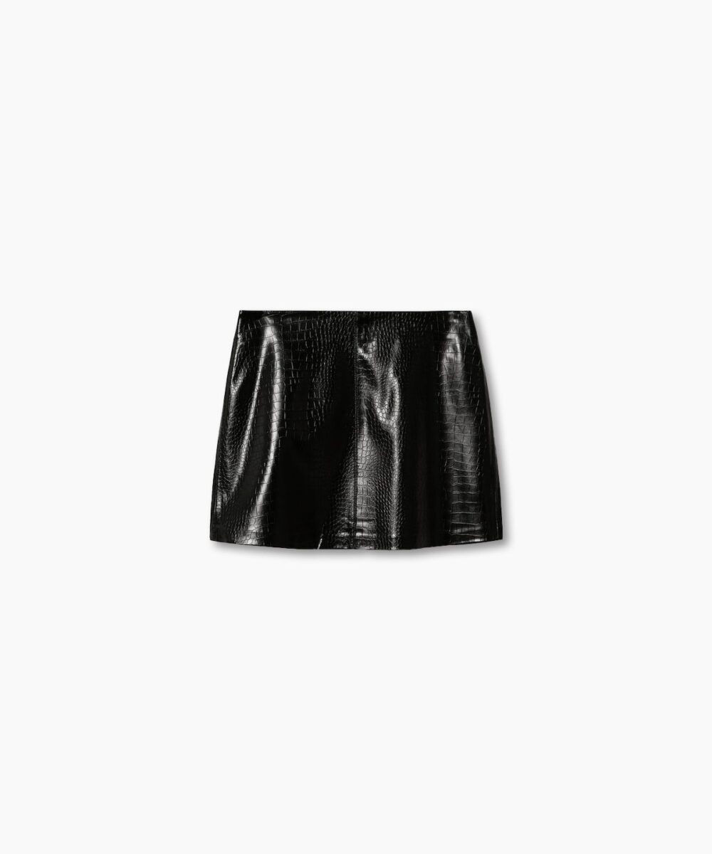 Crocodile effect skirt