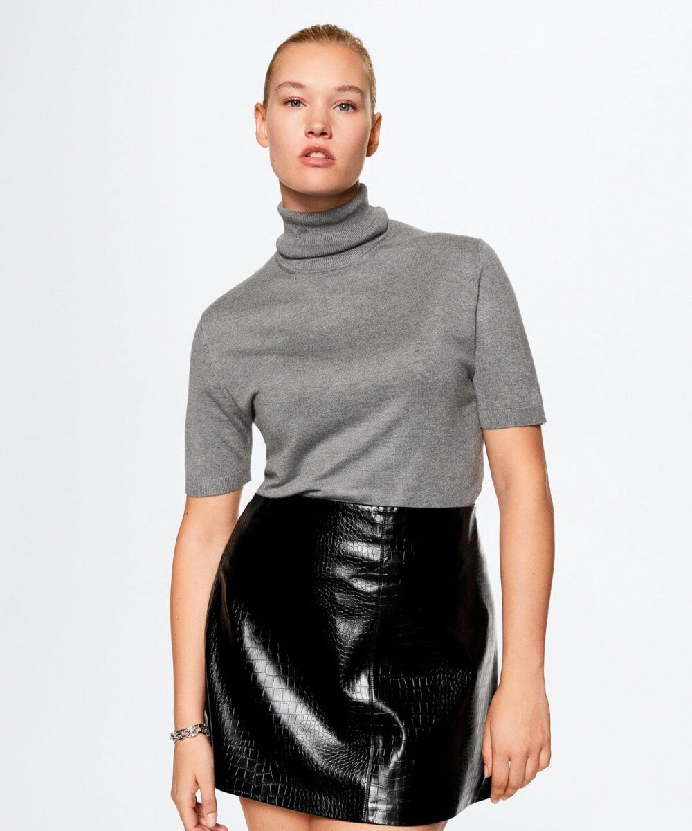 Crocodile effect skirt - Image 2