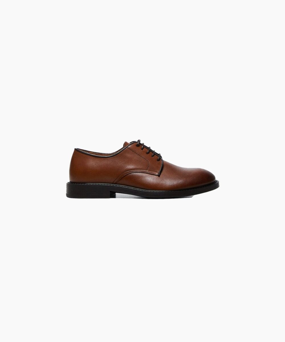 Leather suit shoe