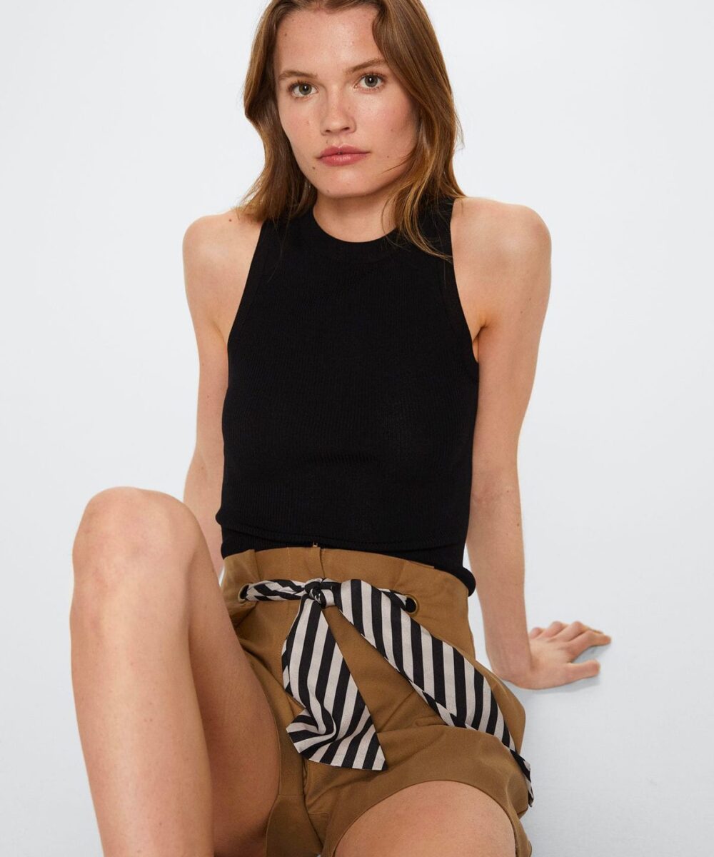 Slouchy pleated shorts - Image 2