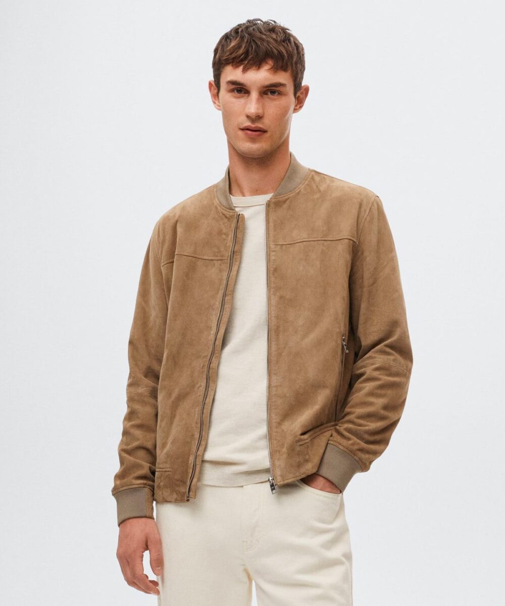 Suede bomber jacket - Image 2